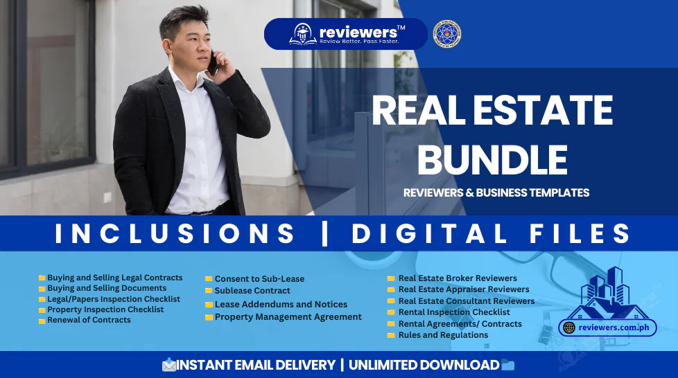 Real Estate Reviewer and Business Template Bundle